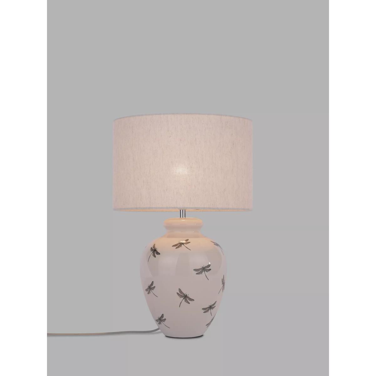 John Lewis & Partners Dragonfly Ceramic Table Lamp, Natural – image 1