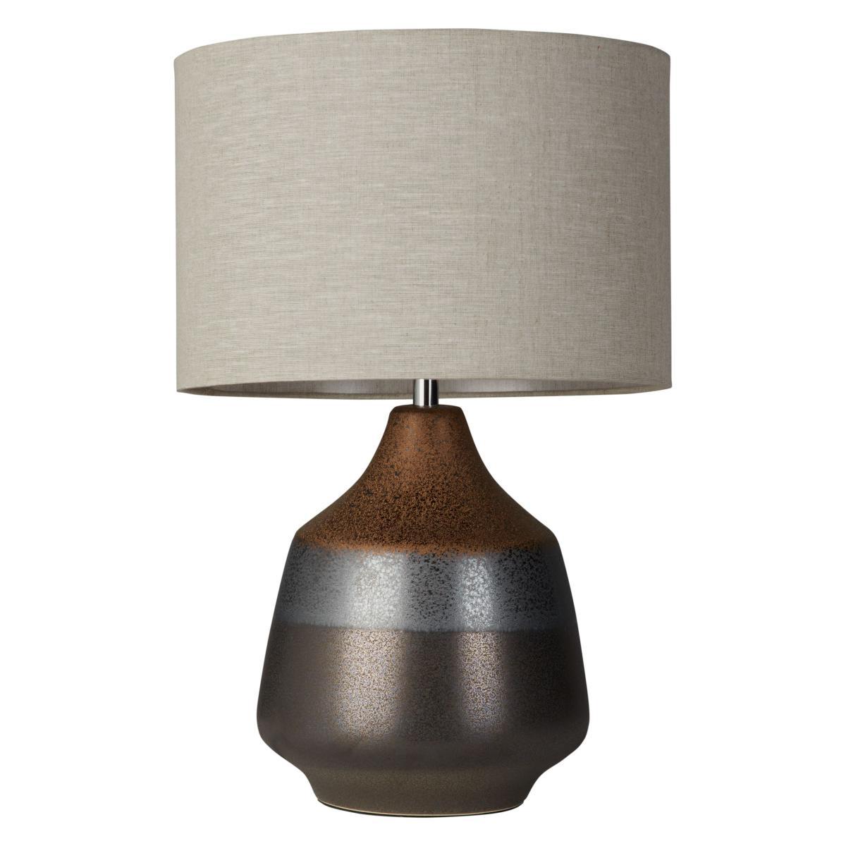 John Lewis & Partners Delaney Metallic Glaze Ceramic Table Lamp, Bronze – image 4