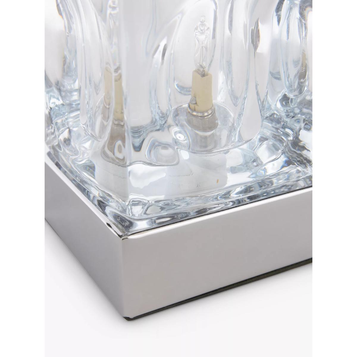 John Lewis & Partners Cuboid Touch Table Lamps, Set of 2, Polished Chrome – image 6