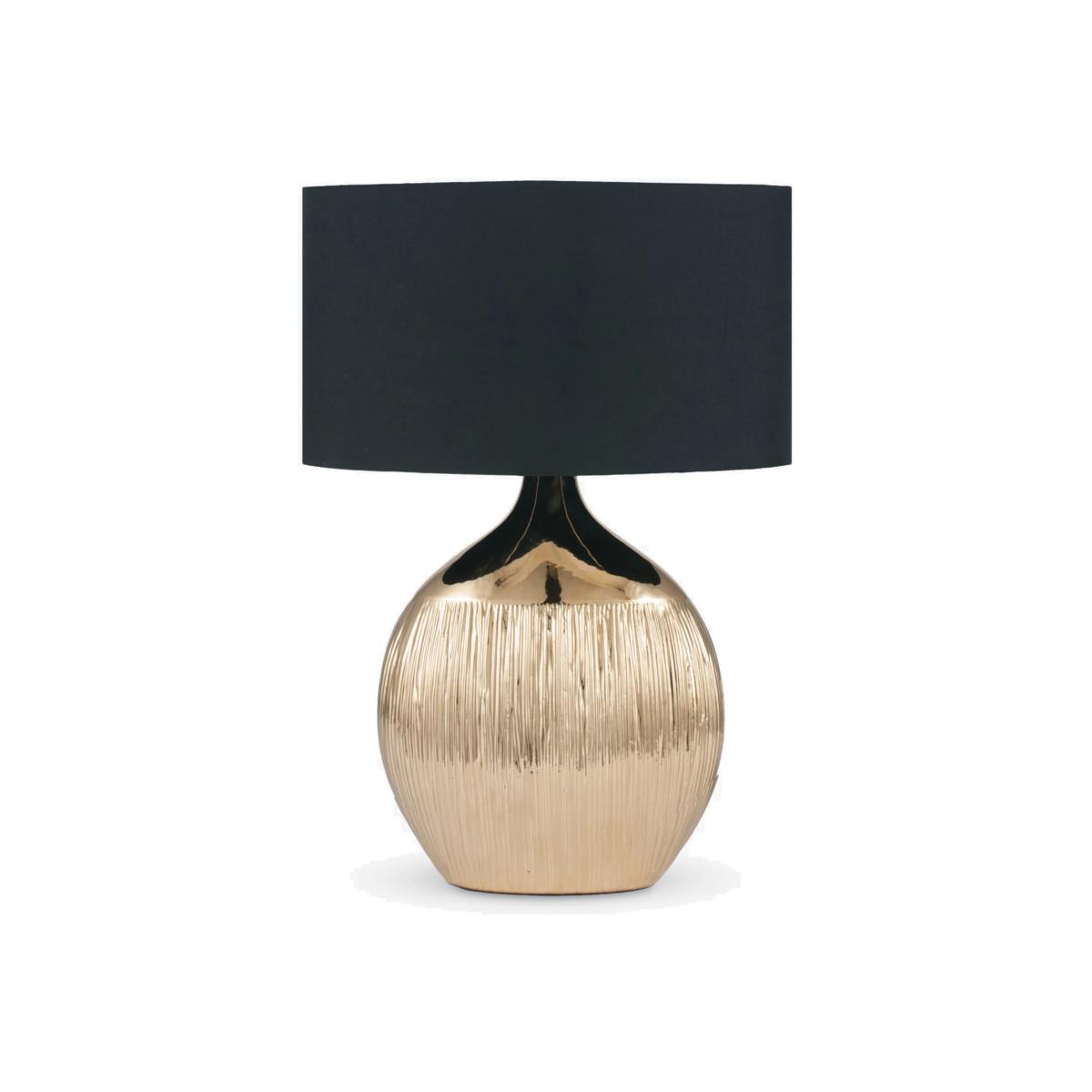 Pacific Lifestyle Gemini Textured Table Lamp, Gold – image 1