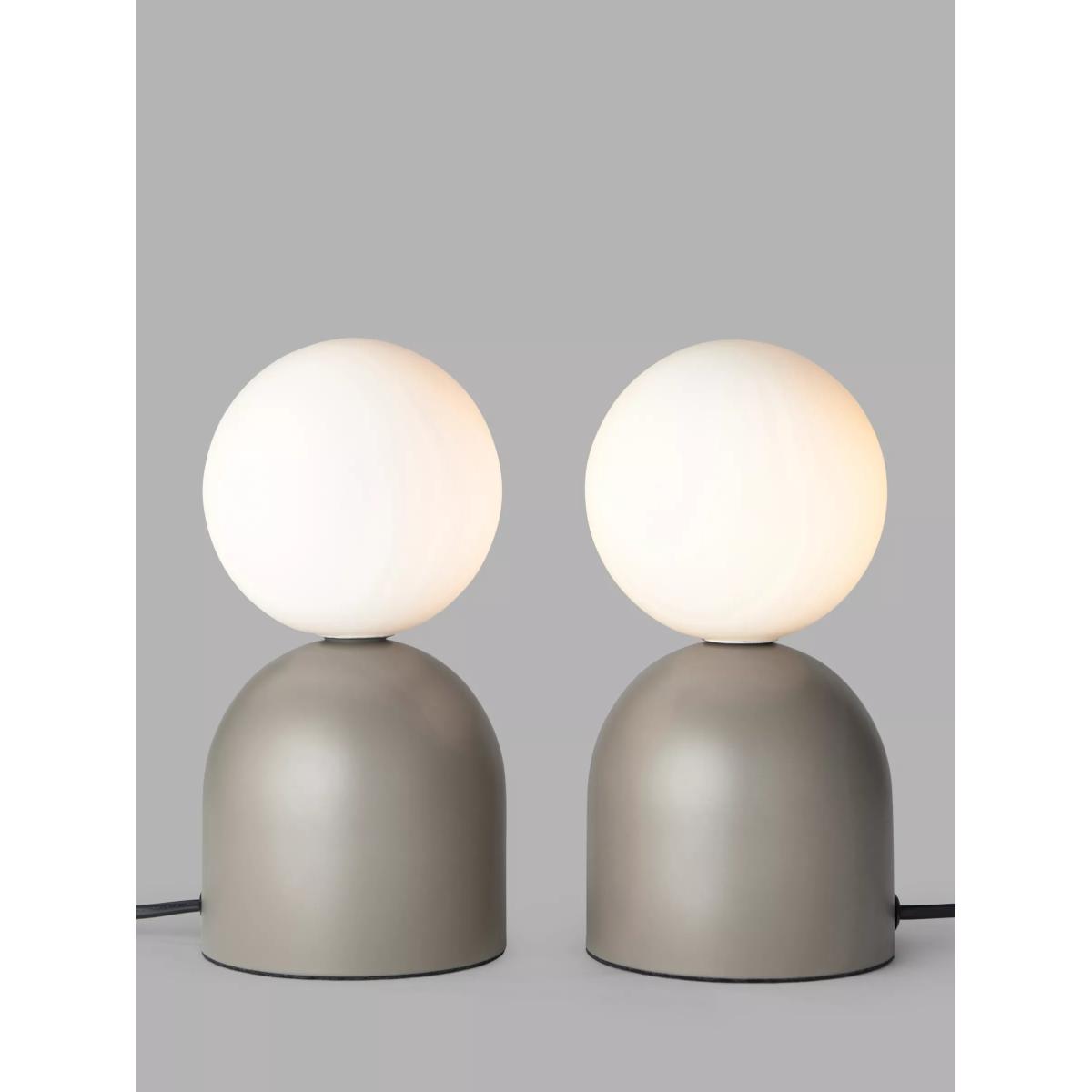 John Lewis Lupo Duo Table Lamp, Set of 2, Taupe – image 2