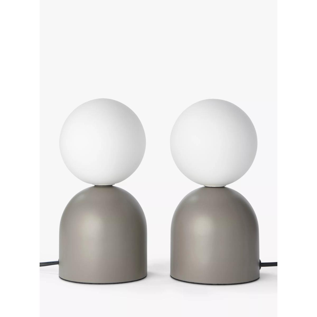 John Lewis Lupo Duo Table Lamp, Set of 2, Taupe – image 5