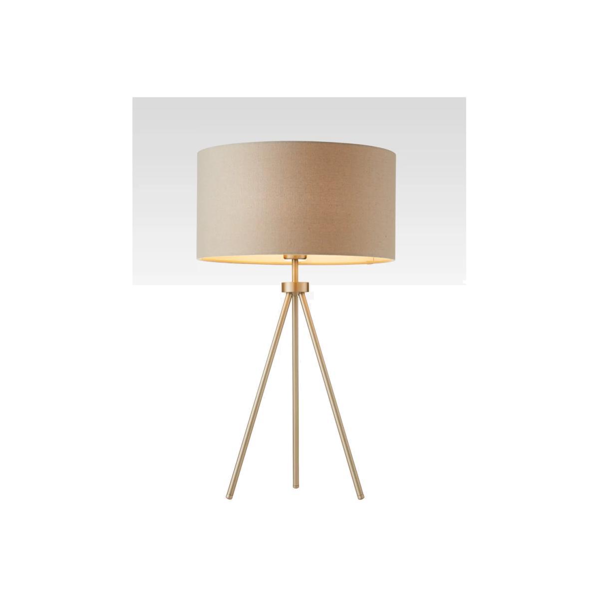 Bay Lighting Jax Tripod Table Lamp, Matt Nickel – image 1