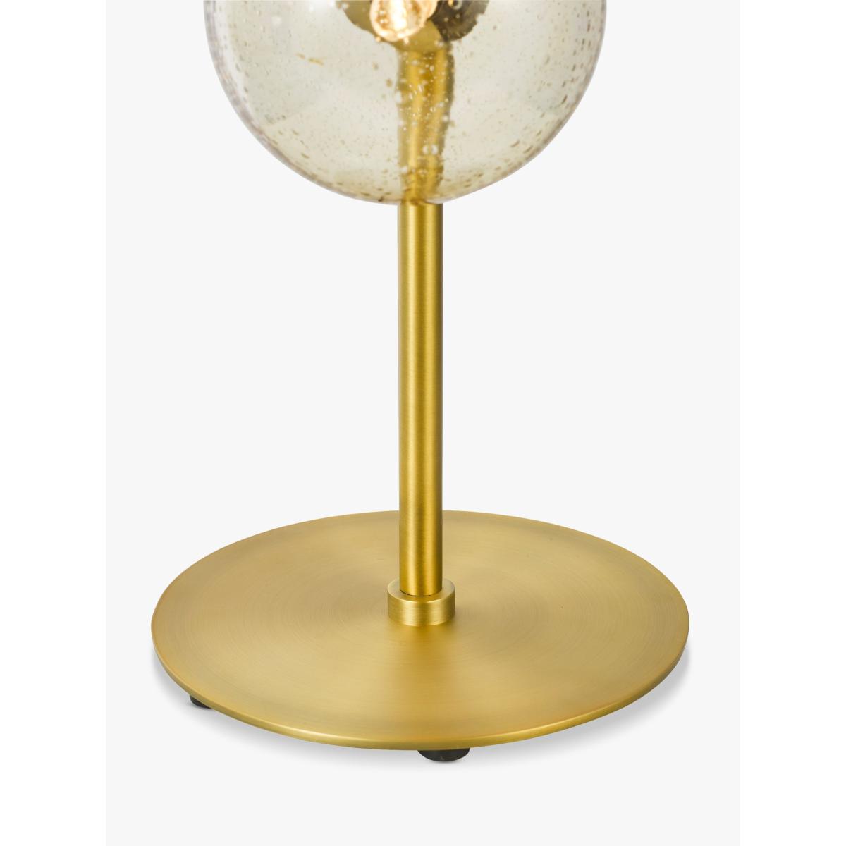 John Lewis Champagne Bubble 3 Glass Table Lamp, Champagne/Warm Brass – image 5