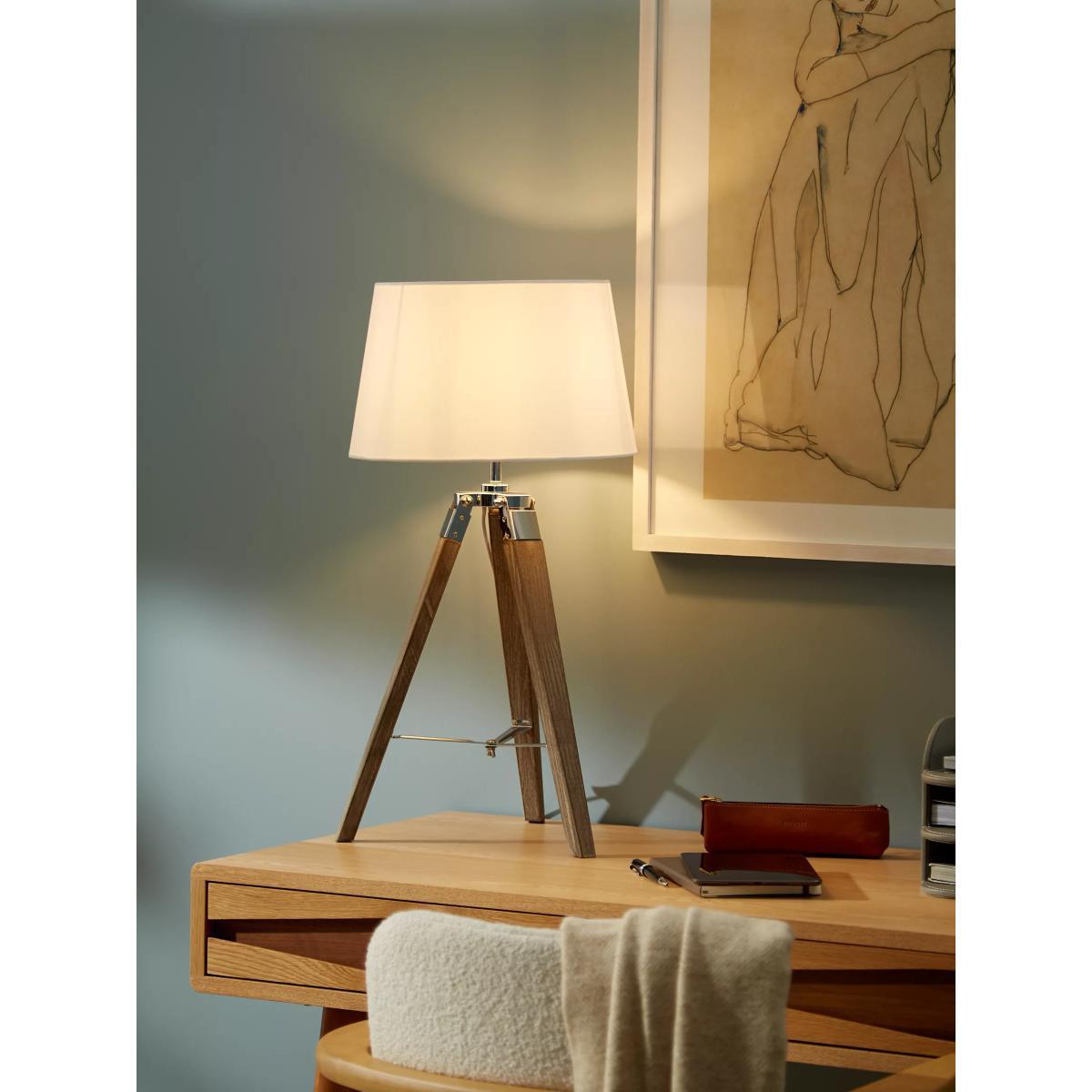 John Lewis & Partners Jacques Tripod Table Lamp, Grey – image 2