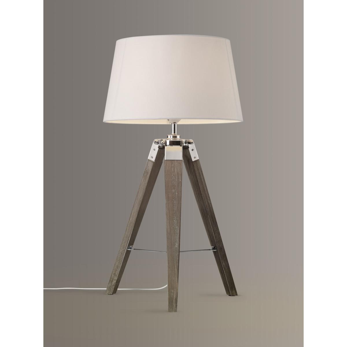 John Lewis & Partners Jacques Tripod Table Lamp, Grey – image 3