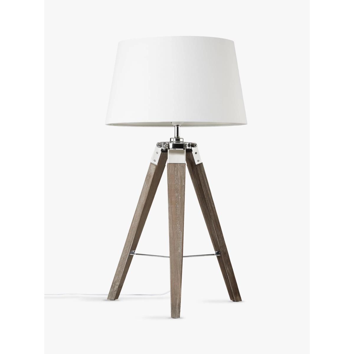 John Lewis & Partners Jacques Tripod Table Lamp, Grey – image 4
