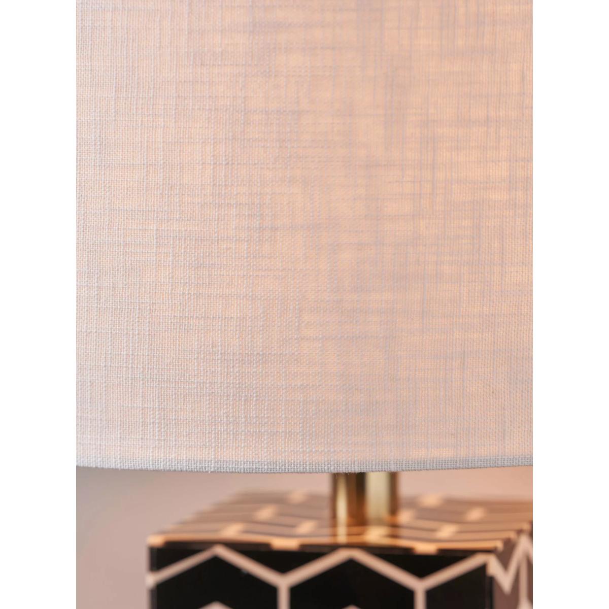 Pacific Lifestyle Elba Square Resin Table Lamp, Black – image 4