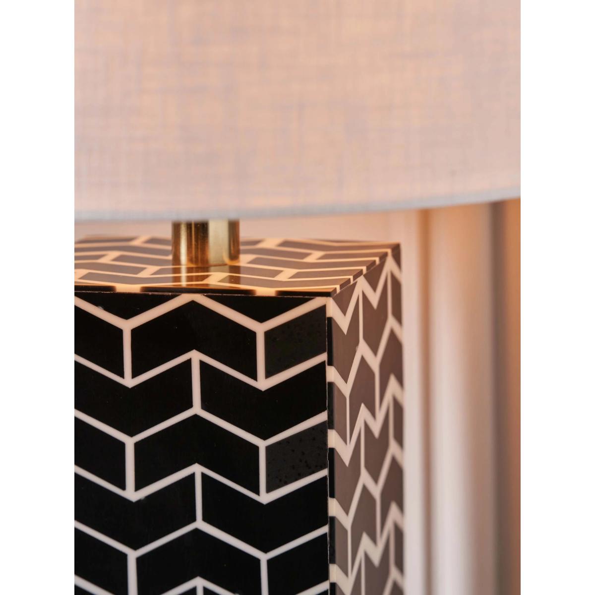 Pacific Lifestyle Elba Square Resin Table Lamp, Black – image 5