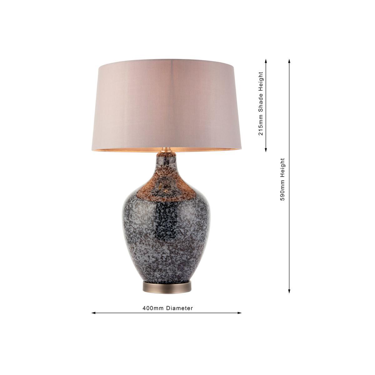 Bay Lighting Esma Glass Table Lamp, Grey – image 5