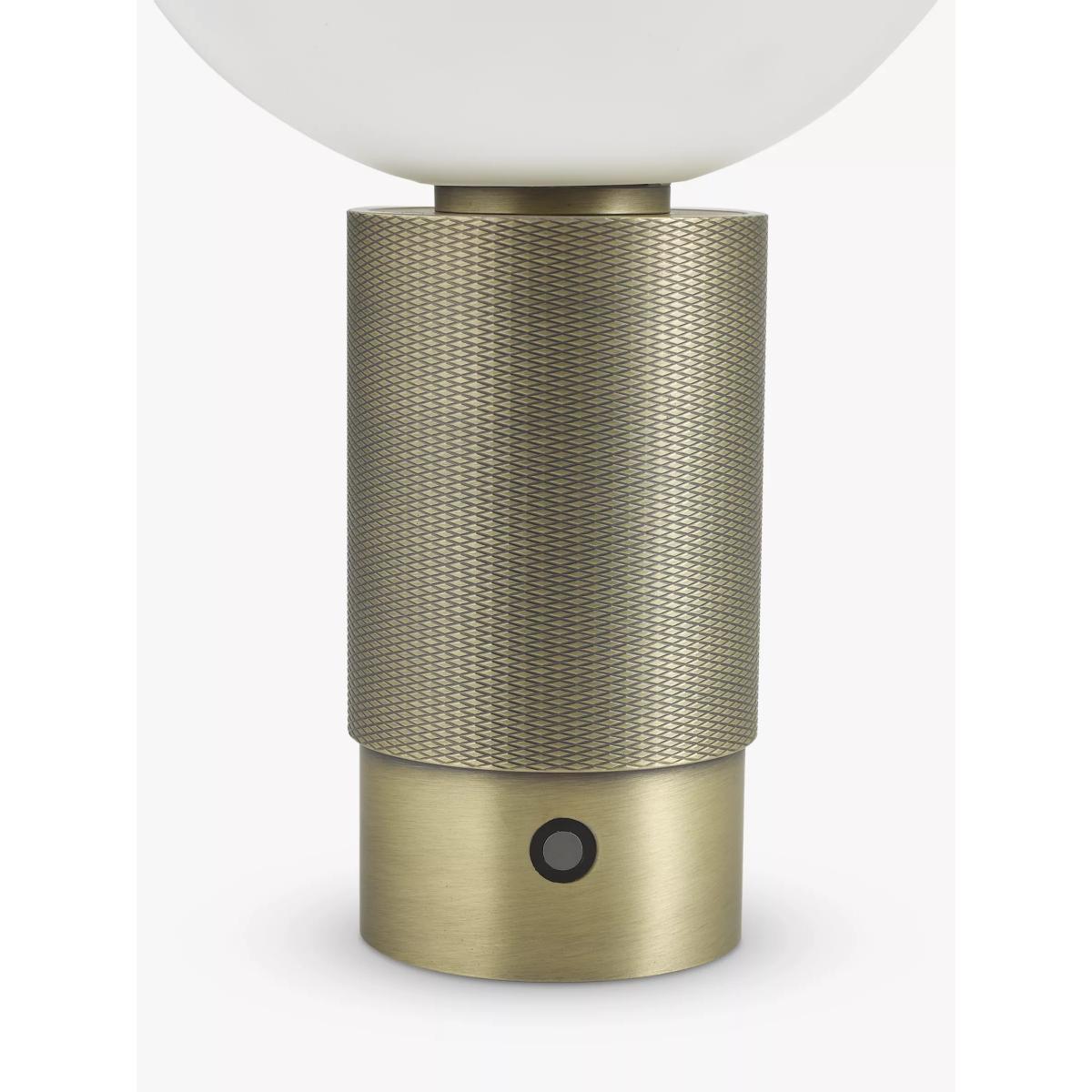 John Lewis Monty Portable LED Table Lamp, Matte Antique Brass – image 3