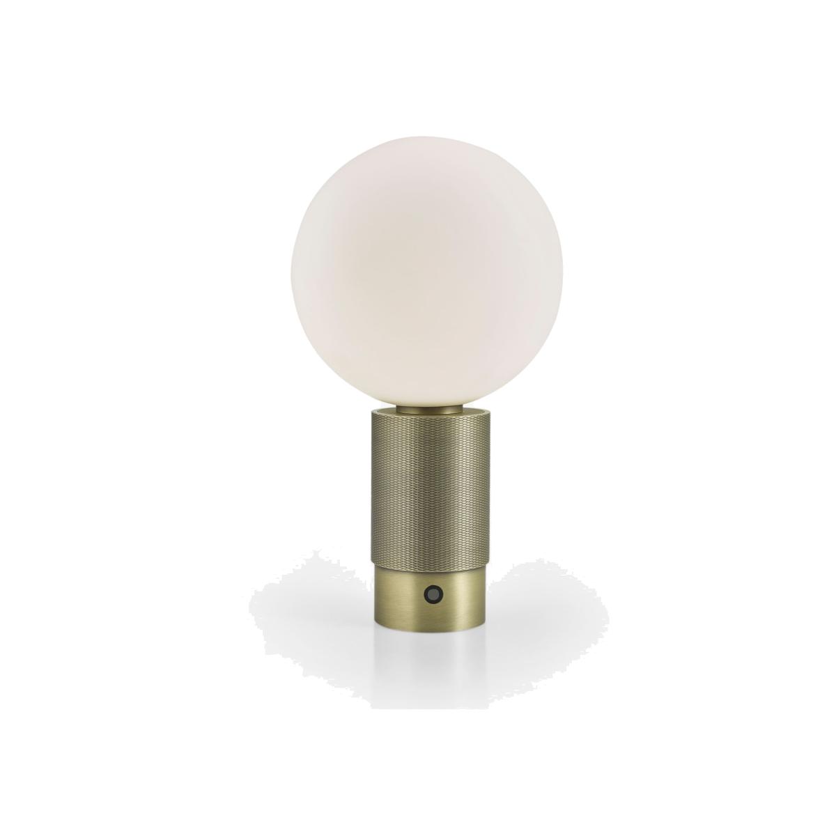 John Lewis Monty Portable LED Table Lamp, Matte Antique Brass – image 1