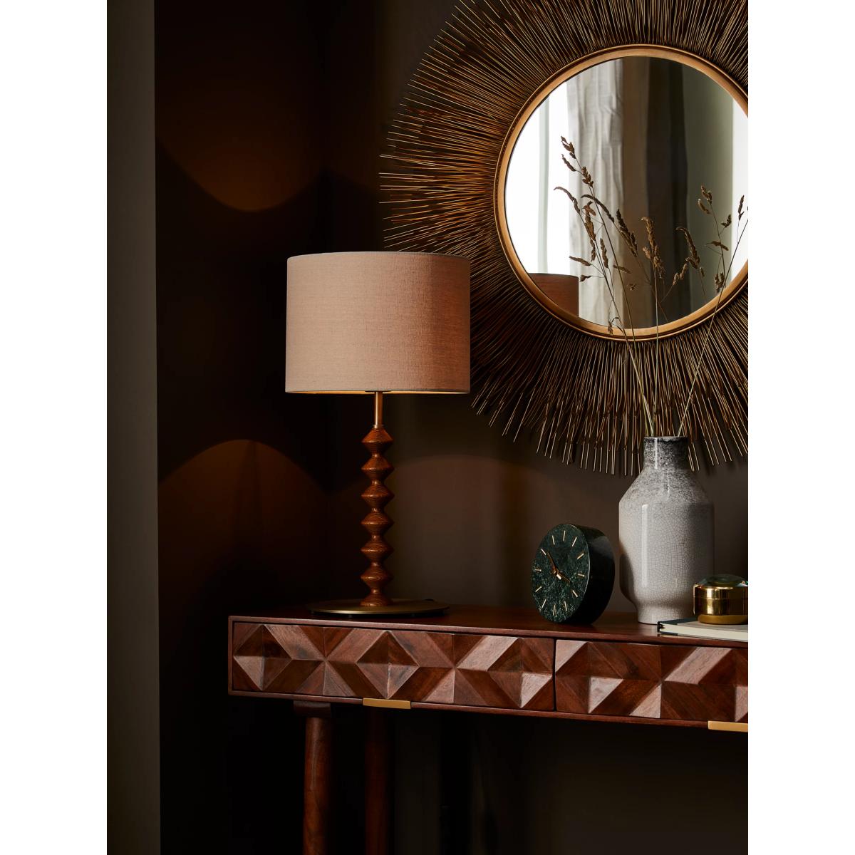 Swoon Franklin Table Lamp, Antique Brass/Walnut Stained Ash – image 4