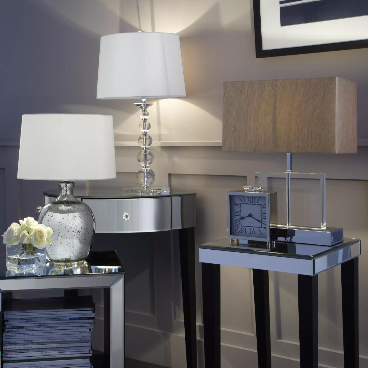John Lewis & Partners Tabitha Distressed Mirror Table Lamp – image 6