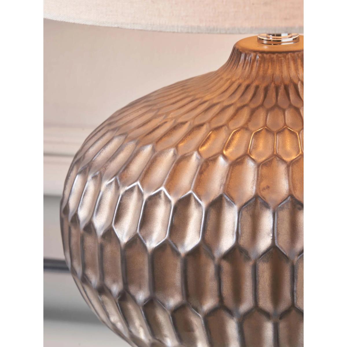 Pacific Lifestyle Cassius Bronze Ceramic Table Lamp, Metallic Brown – image 5