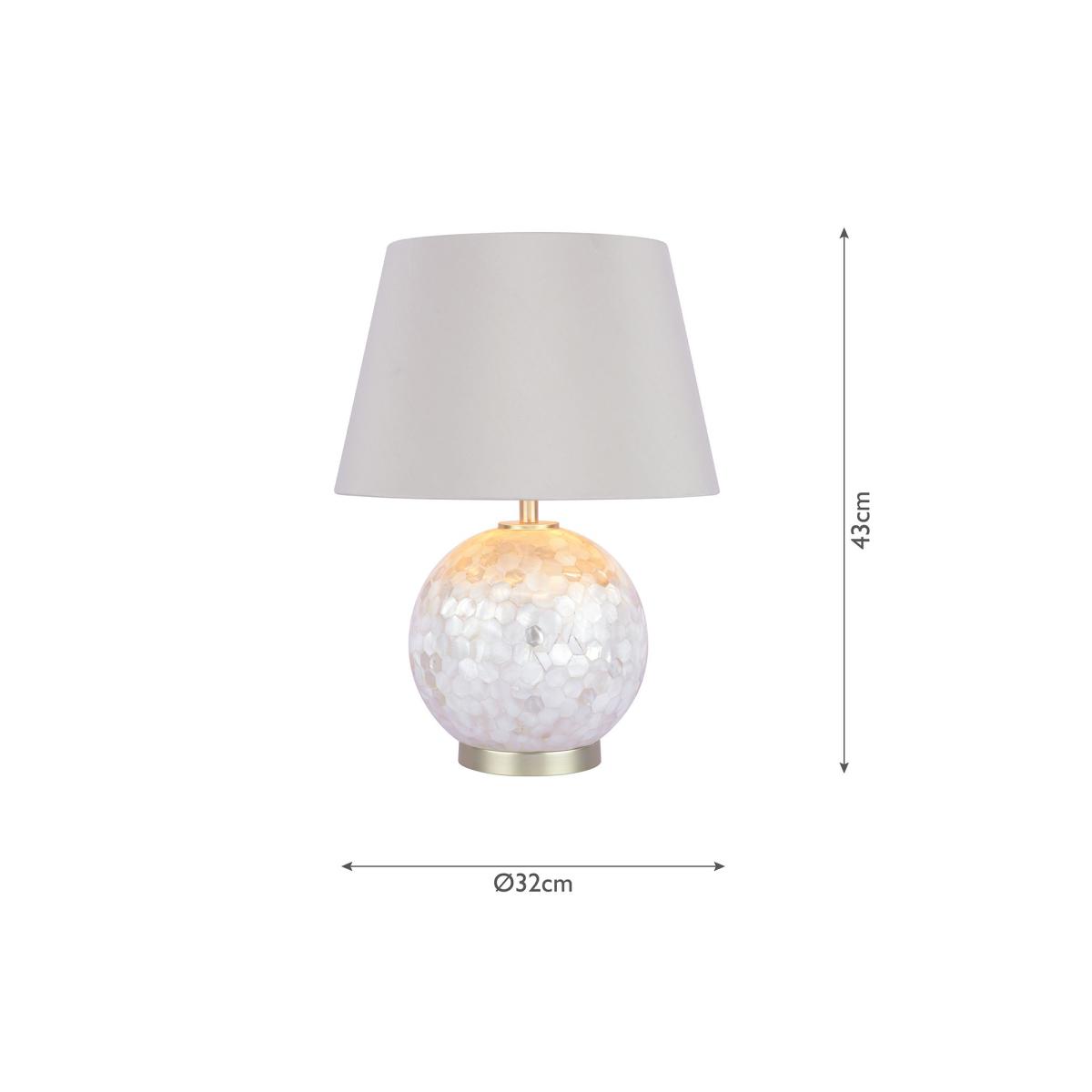 Laura Ashley Mathern Table Lamp, Mother of Peal – image 7