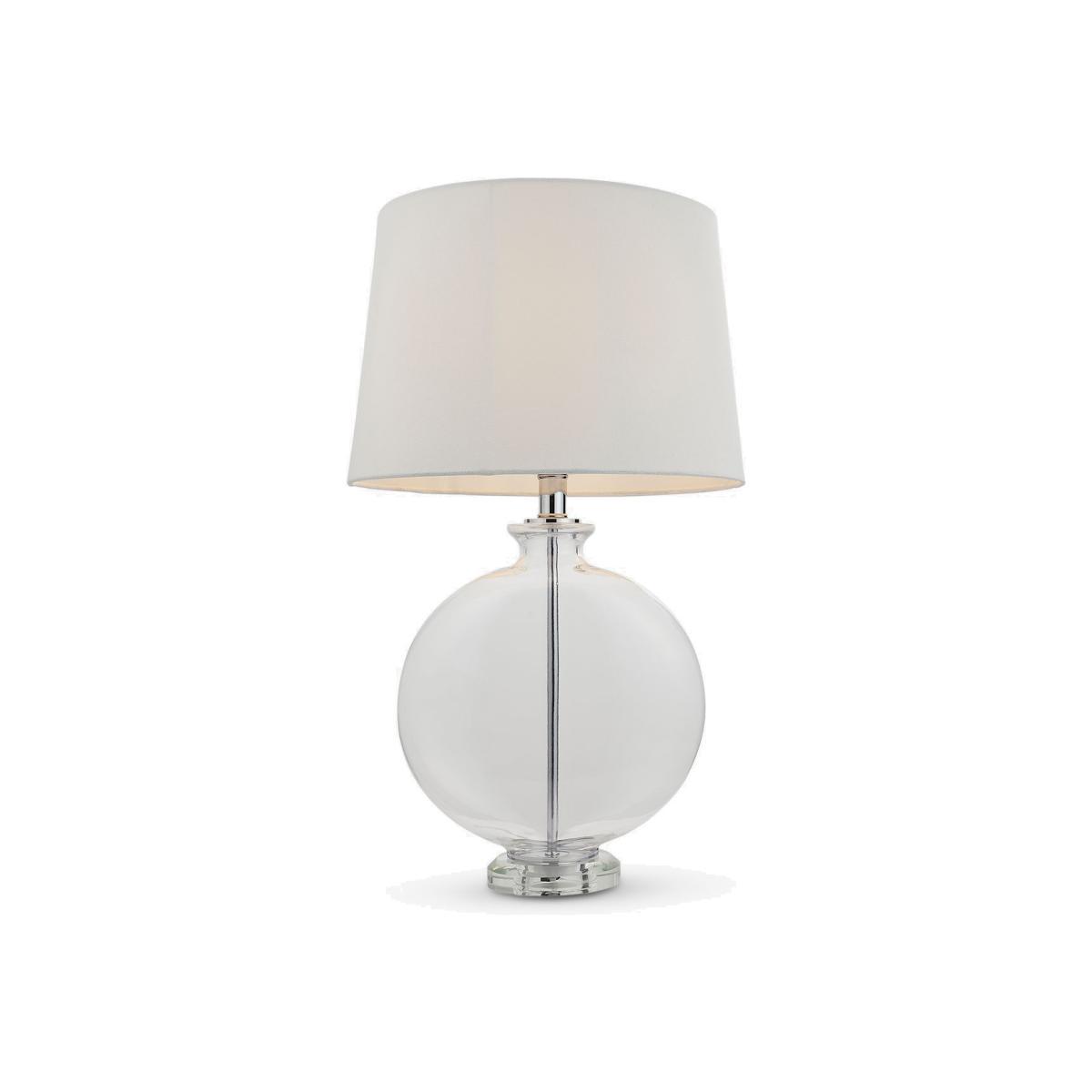 Bay Lighting Maddie Glass Table Lamp, Nickel – image 1