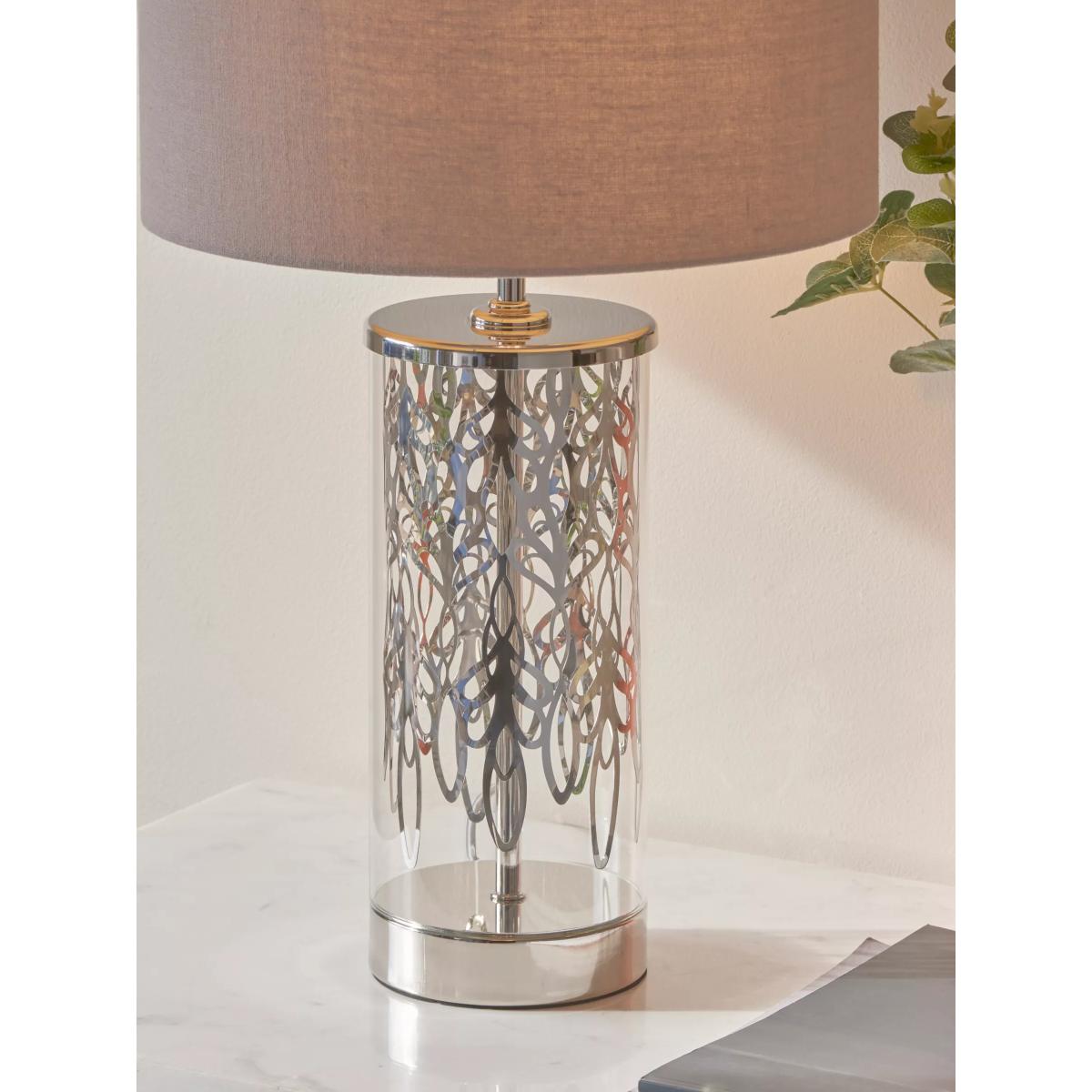 John Lewis Peony Table Lamp, Nickel – image 6