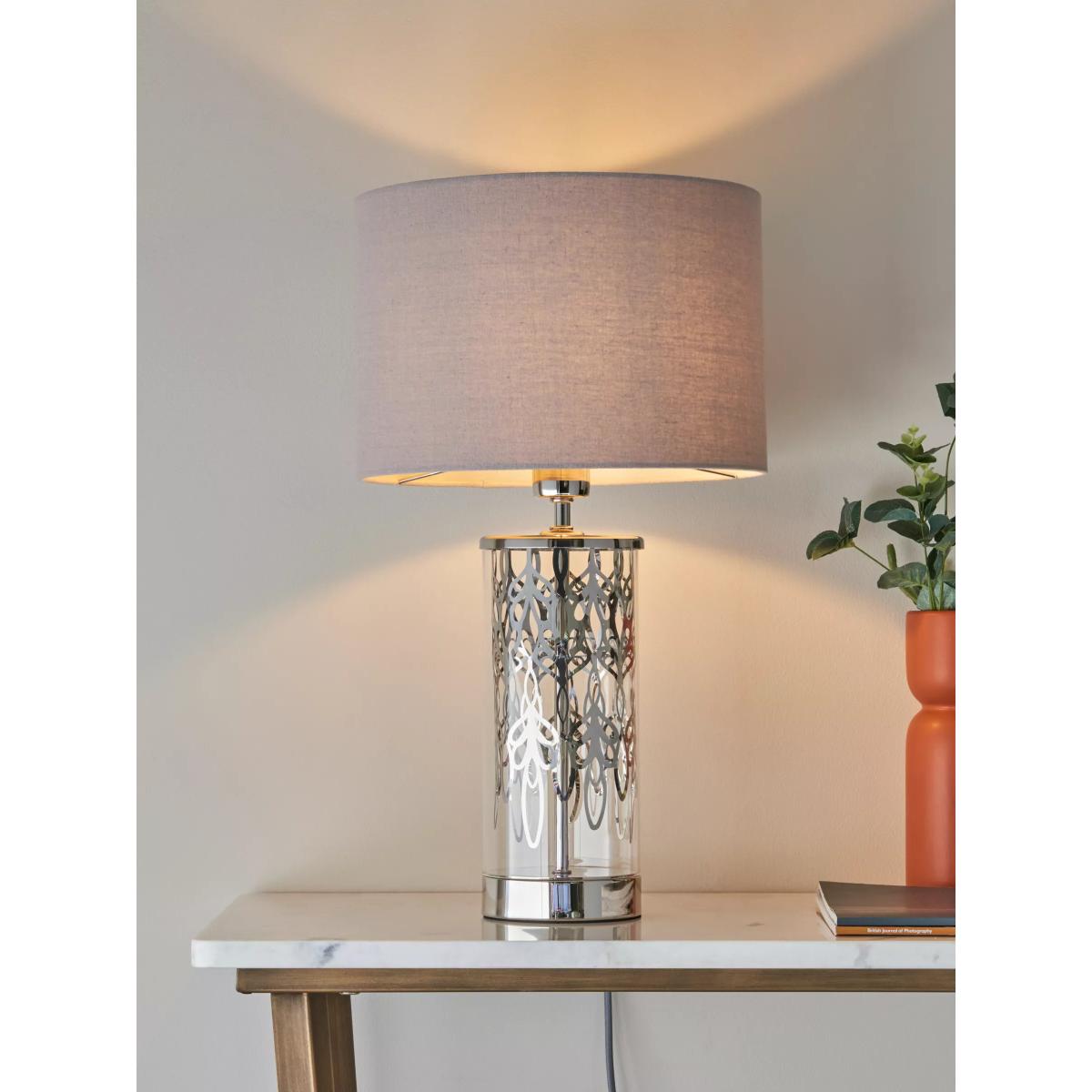 John Lewis Peony Table Lamp, Nickel – image 7
