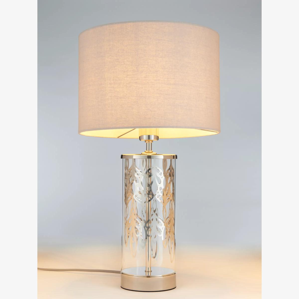 John Lewis Peony Table Lamp, Nickel – image 1