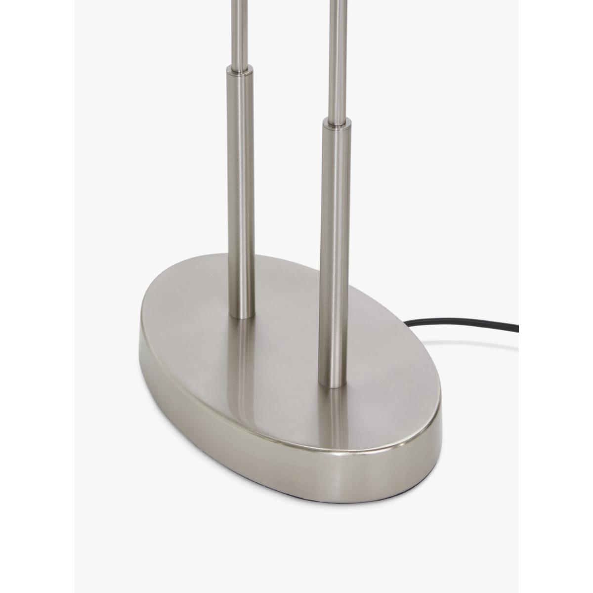 John Lewis Duet Table Lamp, Brushed Steel – image 5