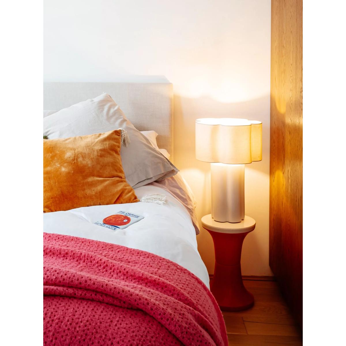 houseof Flower Ceramic Table Lamp, White – image 6