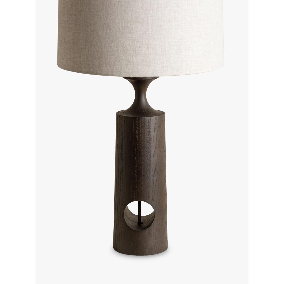 Lights & Lamps Morton Smoked Wood Table Lamp, Dark Brown – image 2