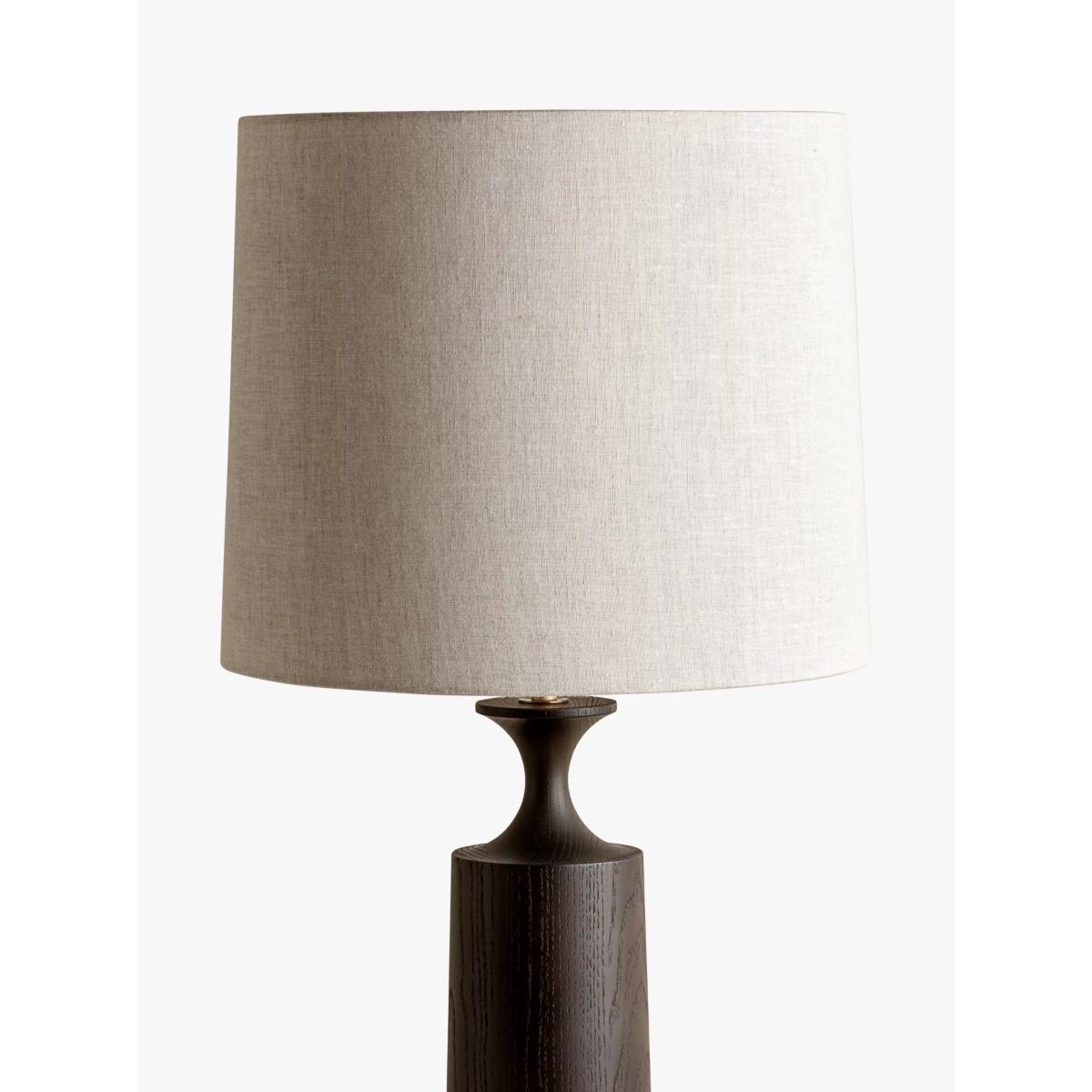 Lights & Lamps Morton Smoked Wood Table Lamp, Dark Brown – image 3