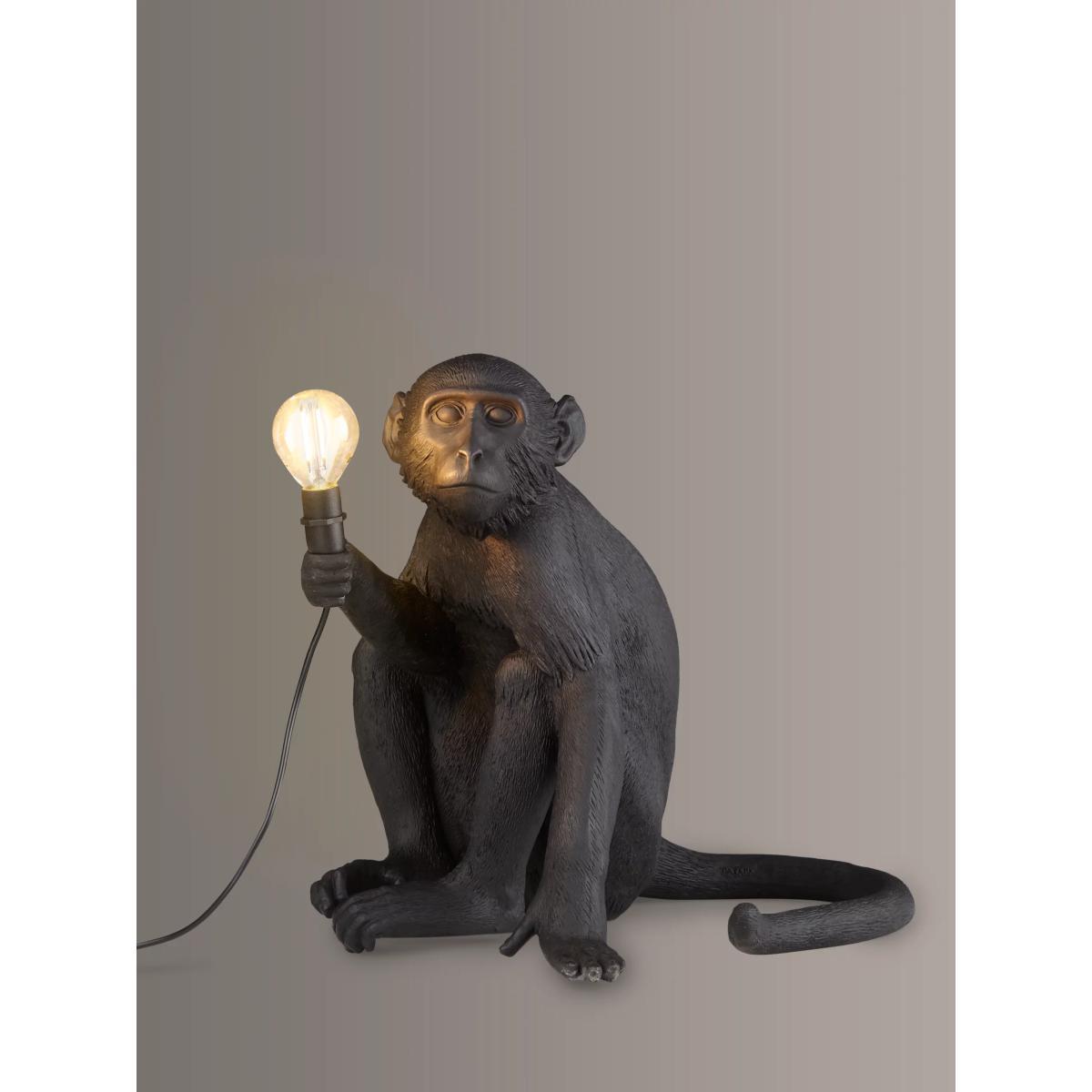Seletti Sitting Monkey Table Lamp, Black – image 2