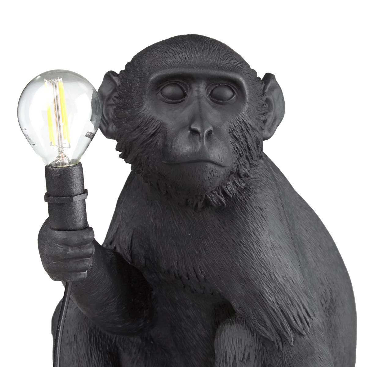 Seletti Sitting Monkey Table Lamp, Black – image 5