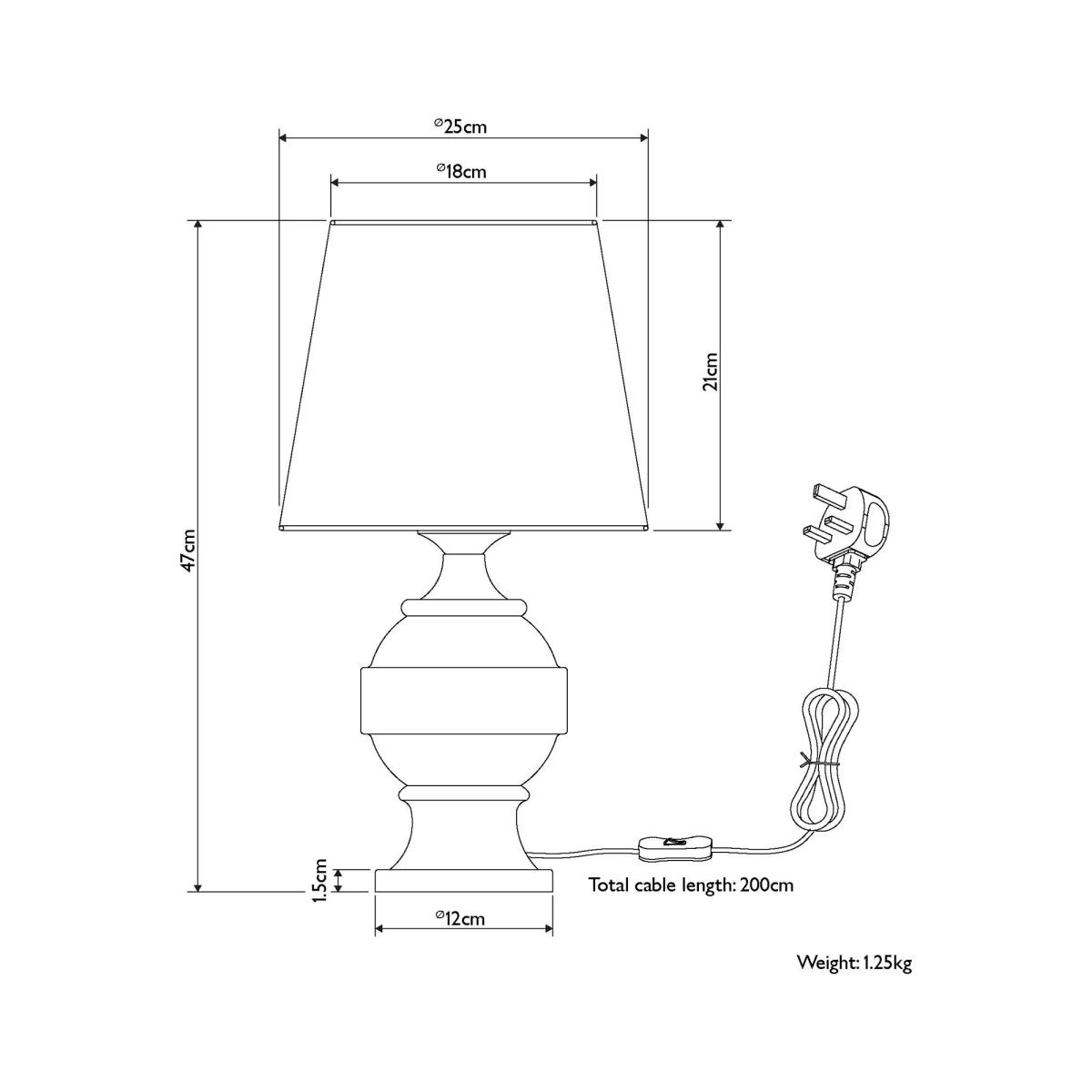John Lewis Carlita Table Lamp, White – image 11