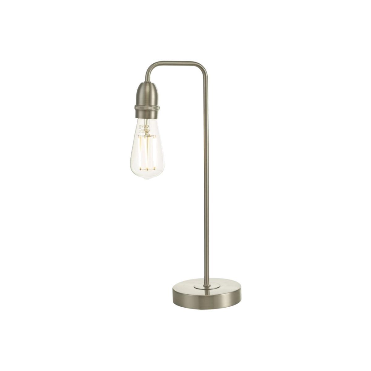dar lighting KIE4246 Kiefer Table Lamp Satin Chrome
