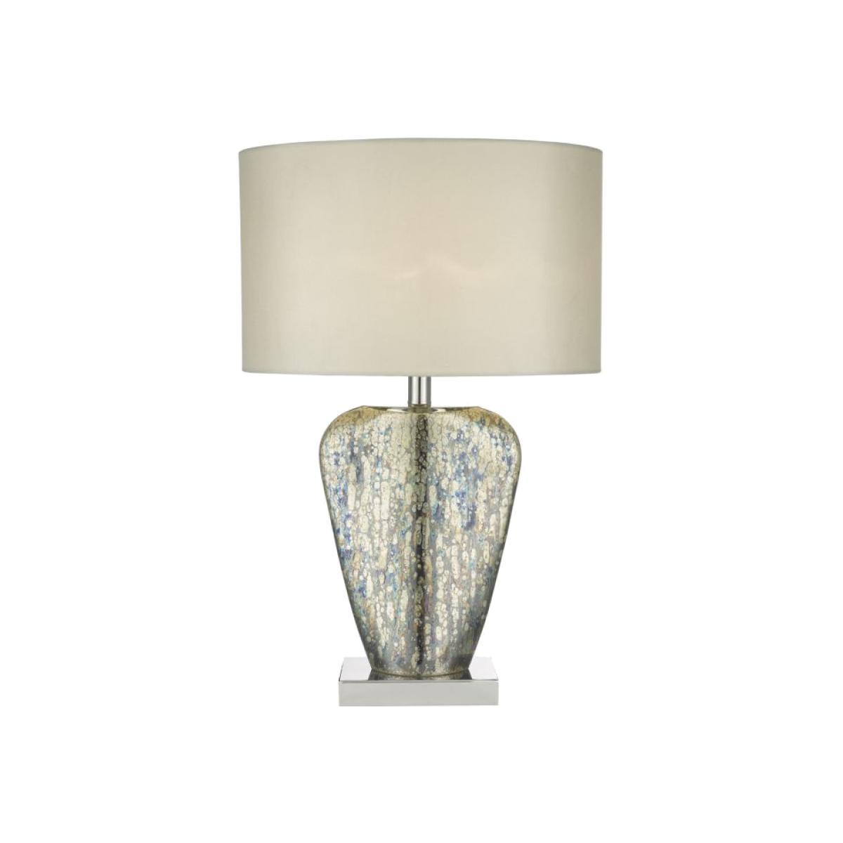 Dar Lighting SYR4235 Syracuse Table Lamp Mercury Gold Complete With Shade