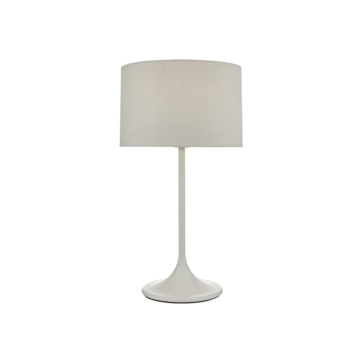 dar lighting FUN4239 Funchal Table Lamp Grey with Shade