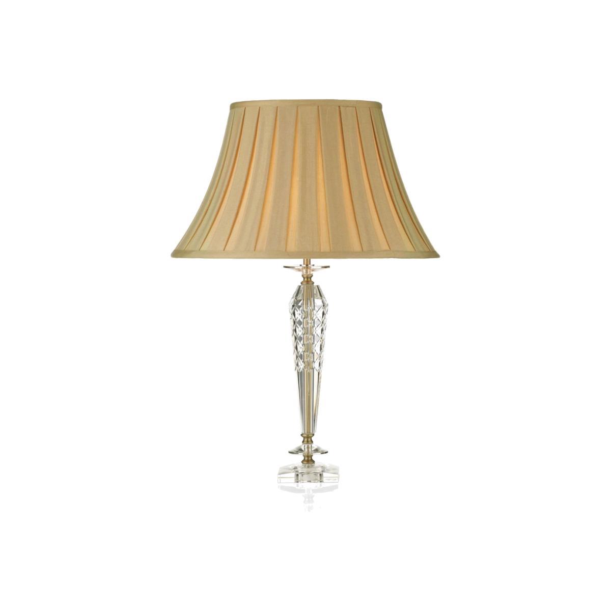 dar lighting NEL4208 Nell Table Lamp Clear Glass with Shade