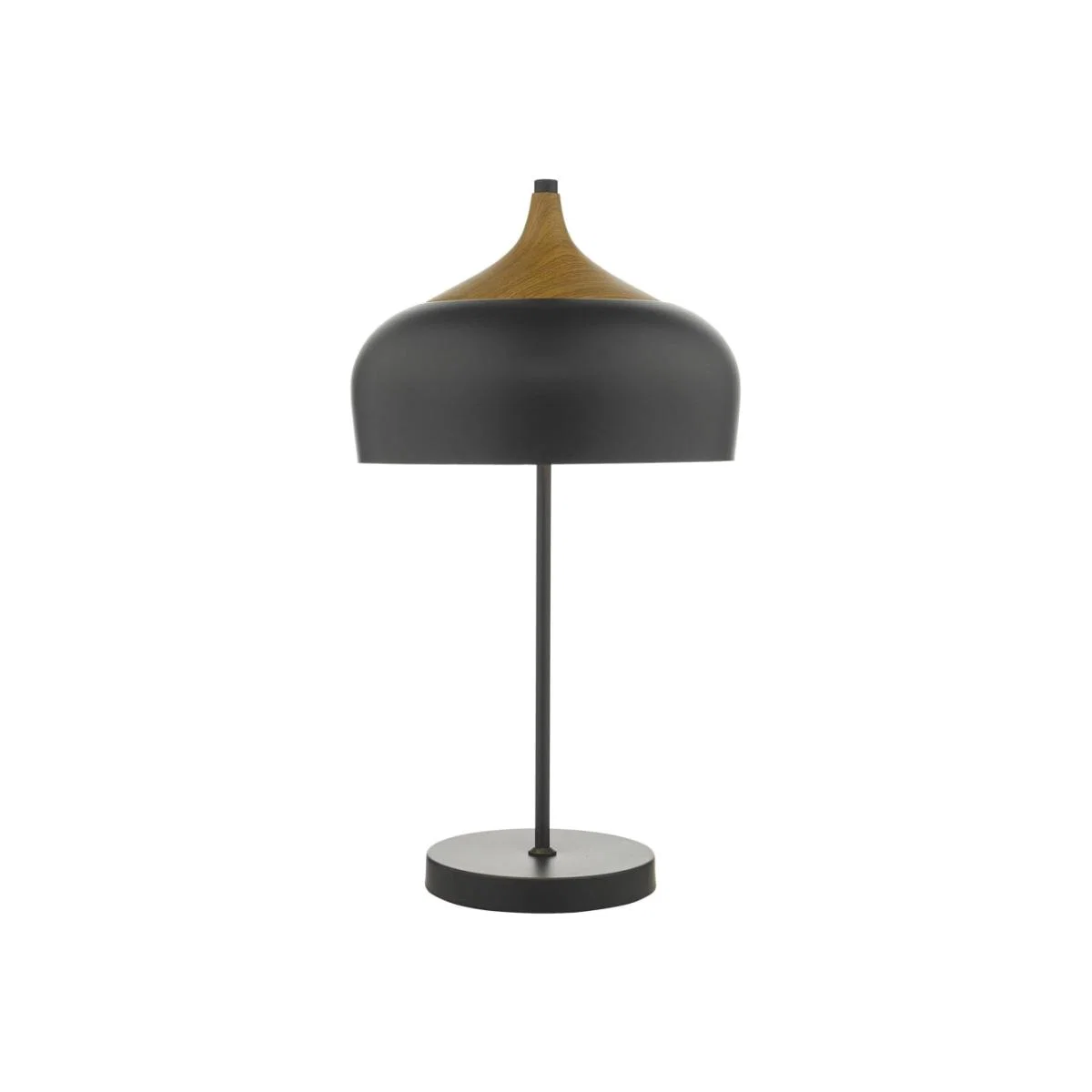 dar lighting GAU4222 Gaucho 2 Light Table Lamp Black