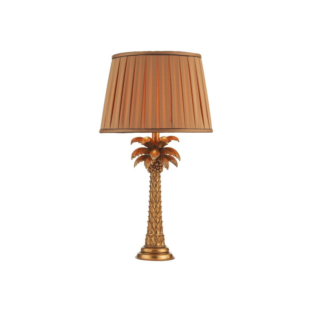 dar lighting PAL4235-X Palm Table Lamp Gold Base Only