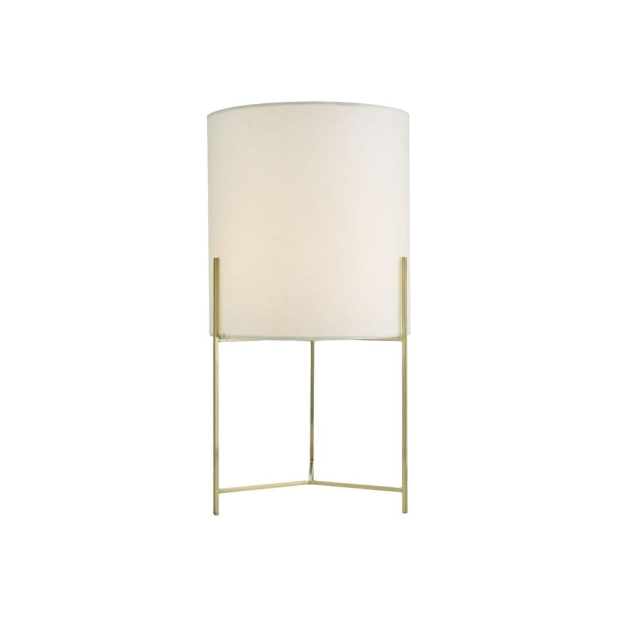 Dar Lighting MIC4135 Michaela Table Lamp Satin Gold Complete With Shade