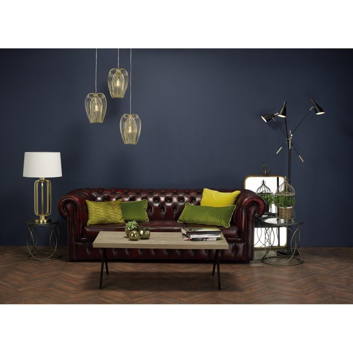 dar lighting LUC4241 Lucie Table Lamp Satin Brass with Shade – image 2