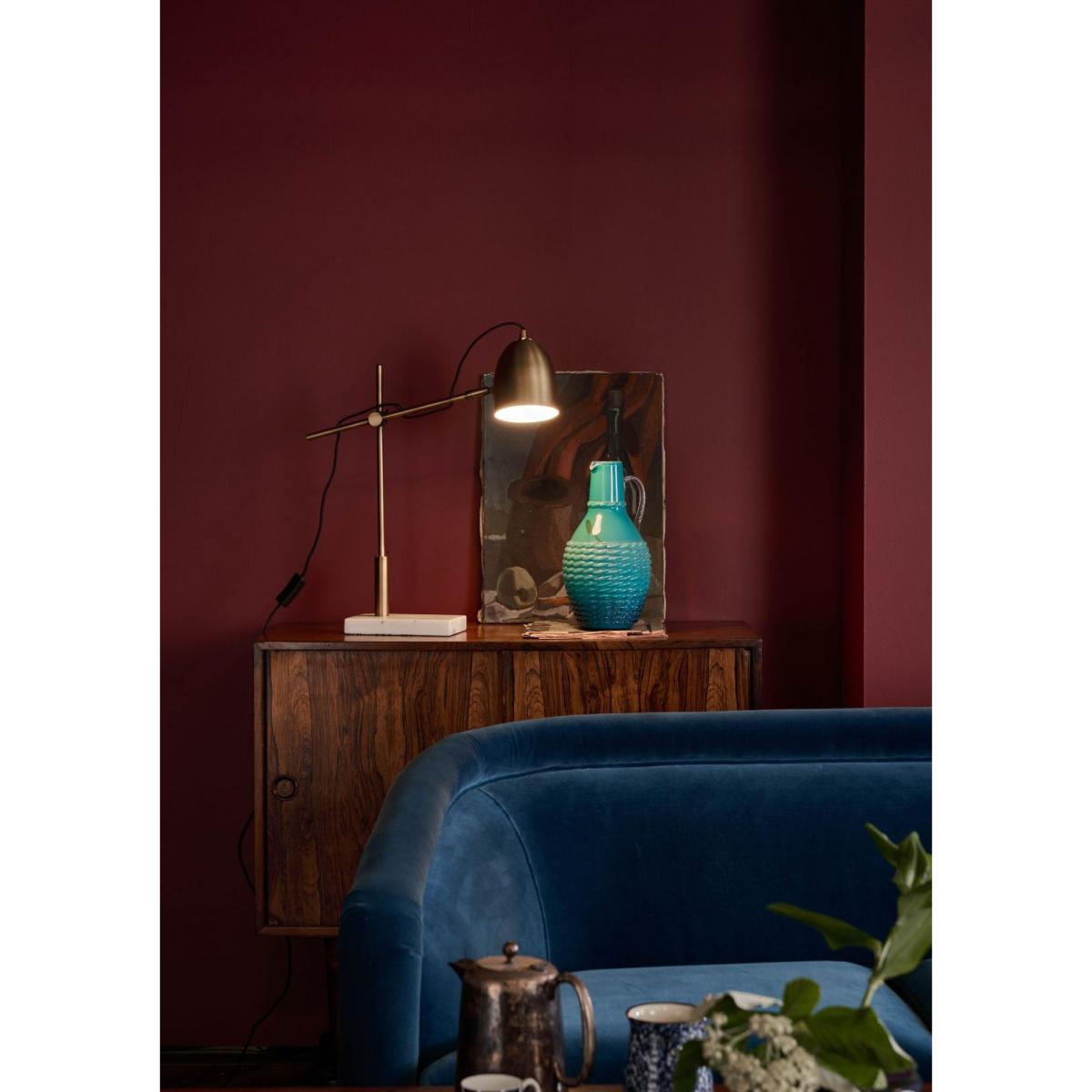 dar lighting MEN4263 Mendal Task Lamp Bronze and Marble – image 3