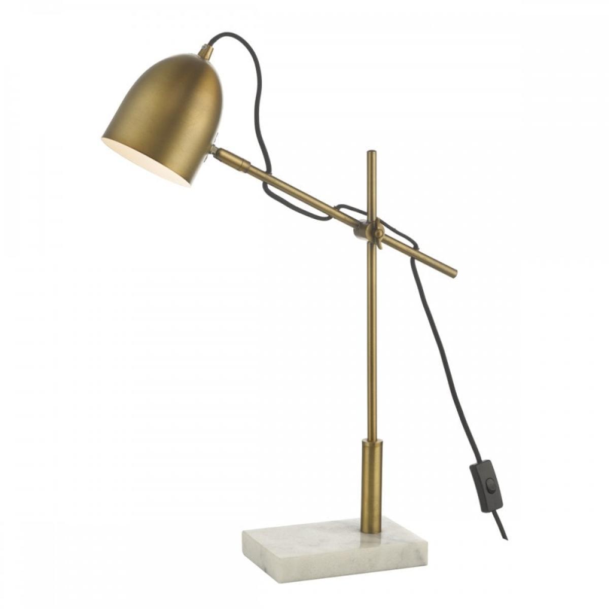 dar lighting MEN4263 Mendal Task Lamp Bronze and Marble – image 4