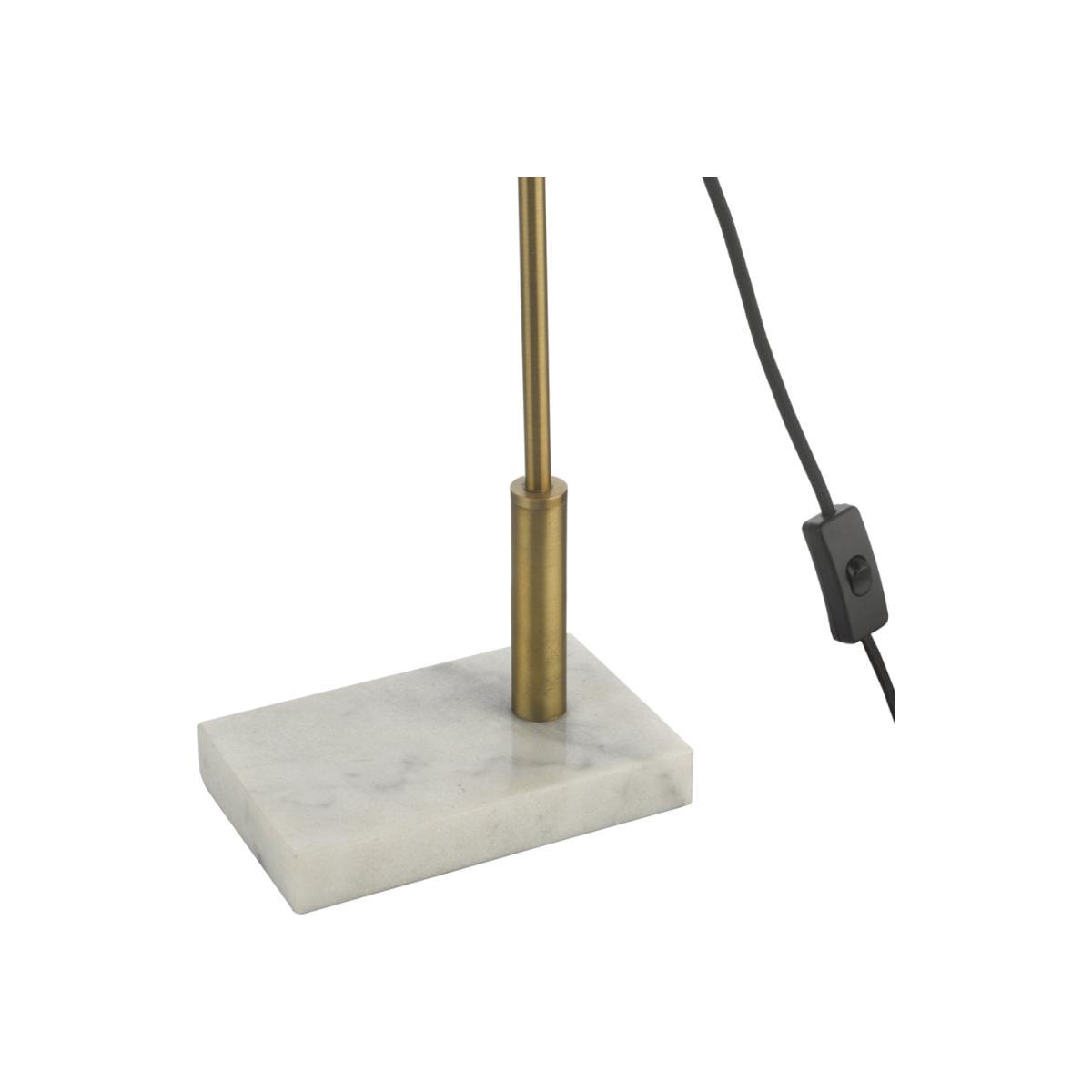 dar lighting MEN4263 Mendal Task Lamp Bronze and Marble – image 1