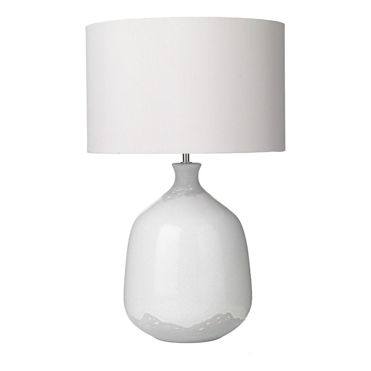 dar lighting NUS422 Nushrah Table Lamp Ceramic and White Base Only – image 2