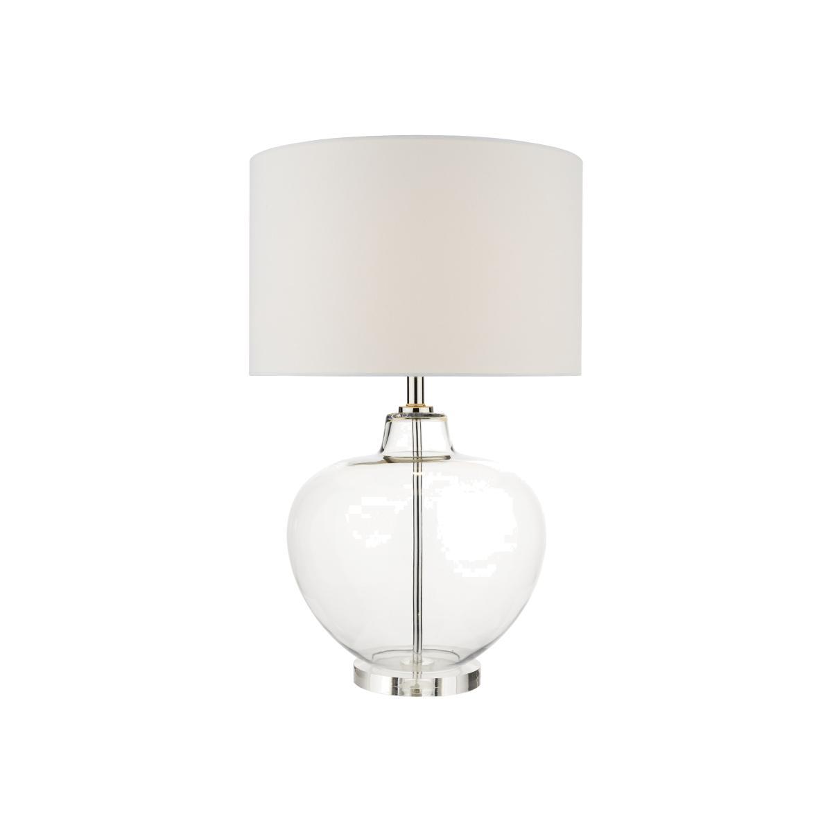 dar lighting MOF4308 Moffat Crystal Table Lamp Base