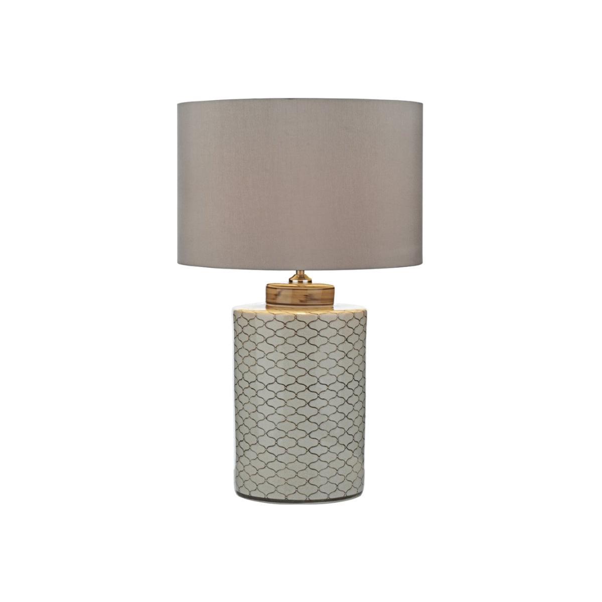 dar lighting PAX4233 Paxton Table Lamp Cream Brown Base Only