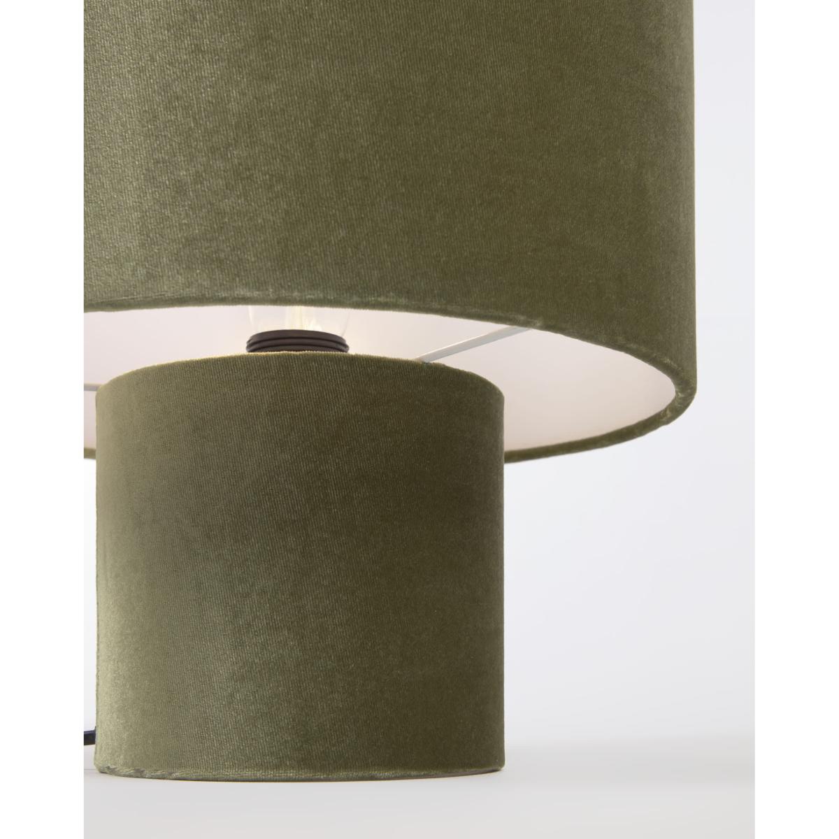 Eastend table lamp in green velvet UK adapter – image 3