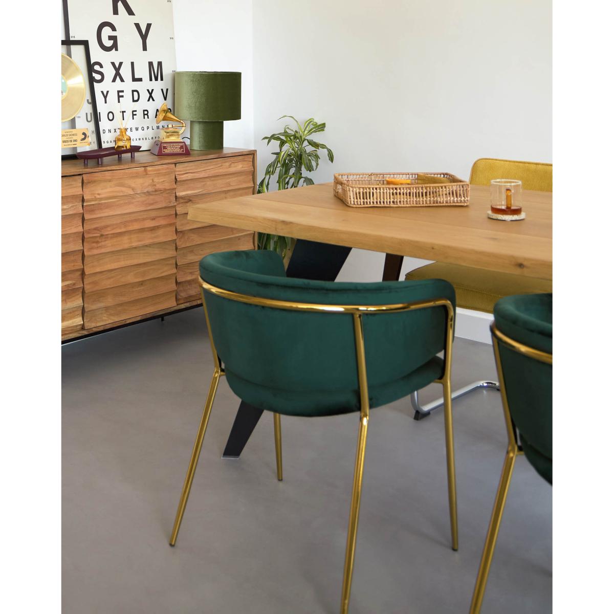 Eastend table lamp in green velvet UK adapter – image 7