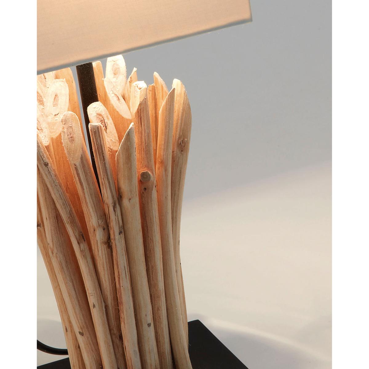 Boop table lamp made of solid red wood and rubberwood UK adapter – image 4