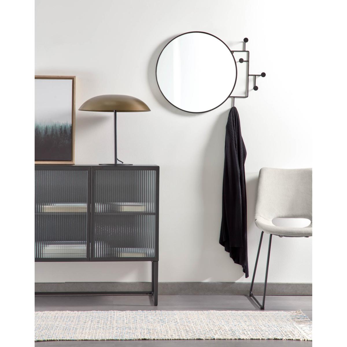Carlisa table lamp in metal UK adapter – image 2