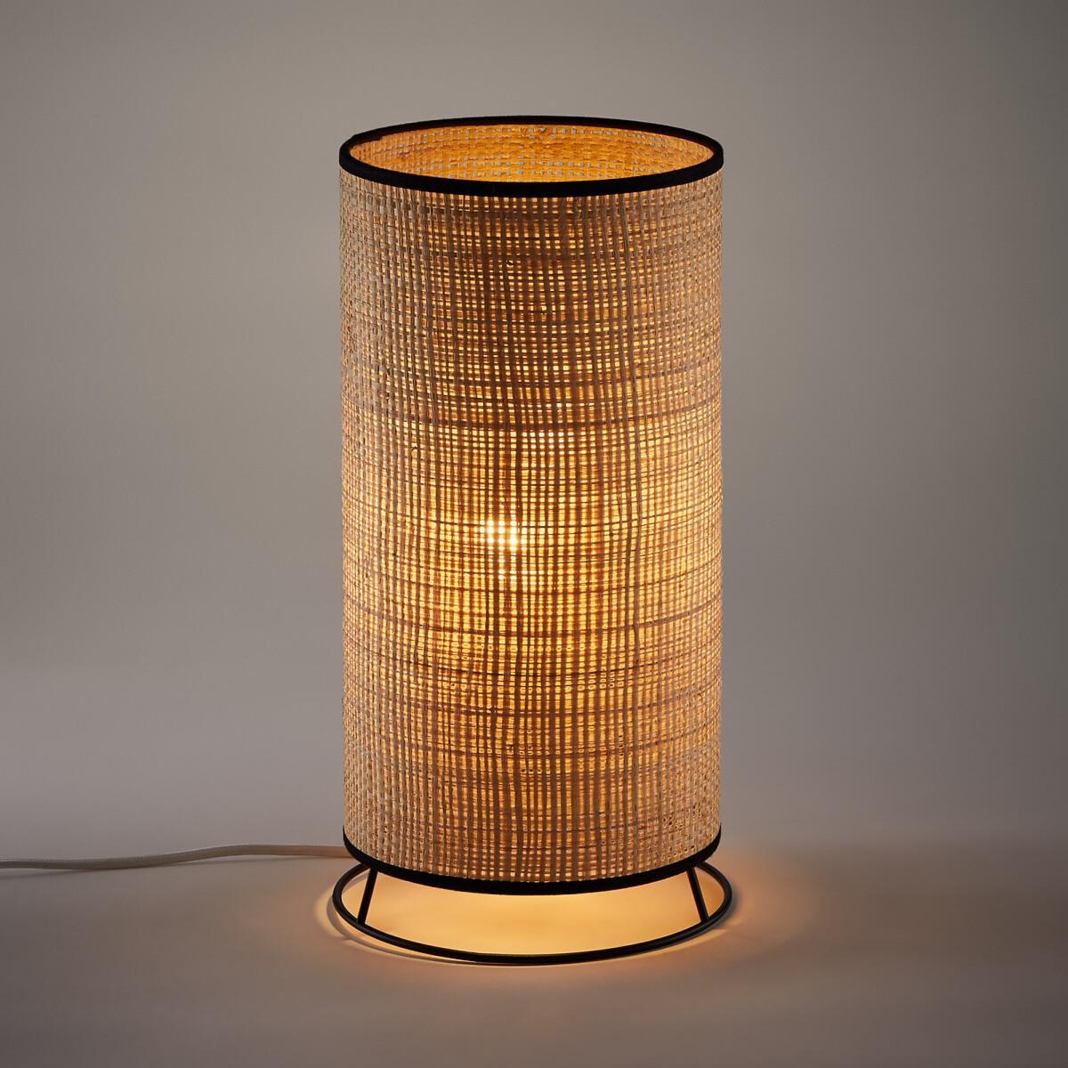 Elysa Raffia & Metal Table Lamp – image 2